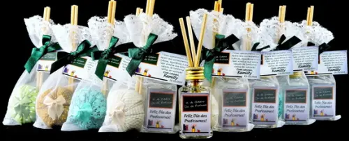 Lembrancinha Mini Aromatizante e Sachê Professora
