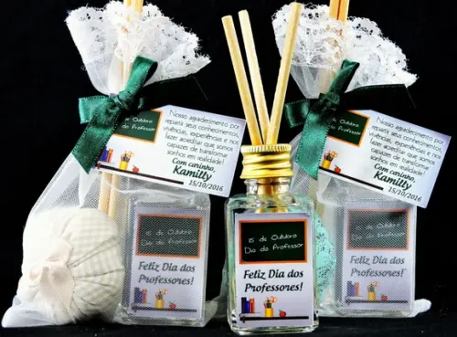 Lembrancinha Mini Aromatizante e Sachê Professora