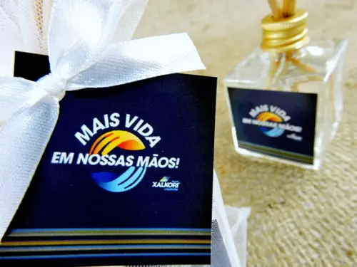 Lembrancinha Mini Difusor Cubo 50 ml Corporativo
