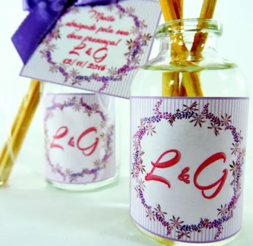 Lembrancinha Mini Difusor de Casamento