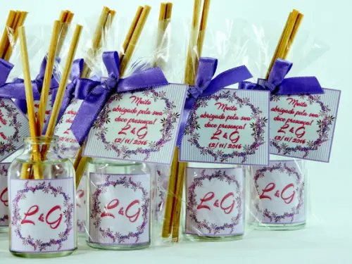 Lembrancinha Mini Difusor de Casamento