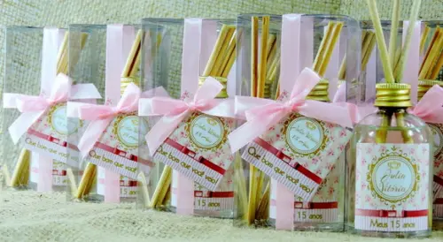 Lembrancinha Mini Difusor Debutante 15 Anos Coroa