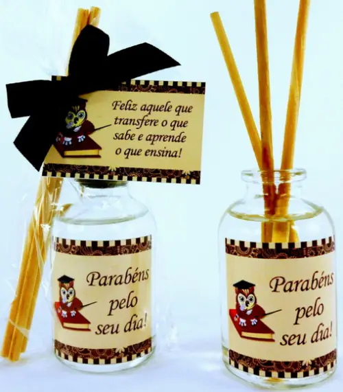 Lembrancinha Mini Difusor Dia dos Professores Professor
