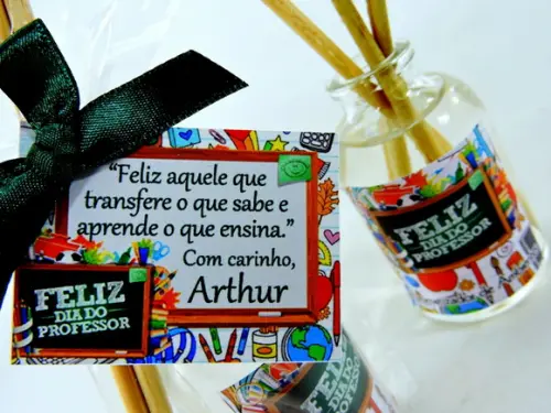 Lembrancinha Mini Difusor Dia dos Professores Professora