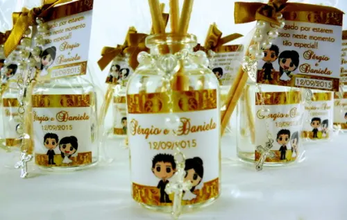 Lembrancinha Mini Difusor e Mini Terço