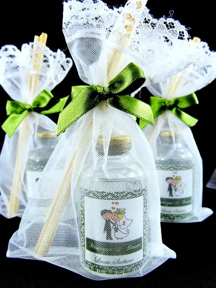 Lembrancinha Mini Difusor na Organza