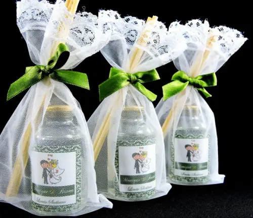 Lembrancinha Mini Difusor na Organza