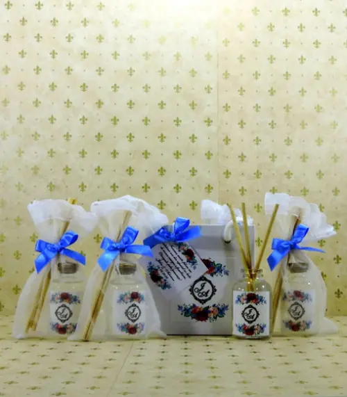 Lembrancinha Mini Difusor na Sacolinha Casamento Debutante