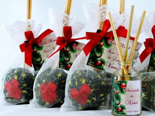 Lembrancinha Mini Difusor Sachê Natal Amigo Oculto Secreto