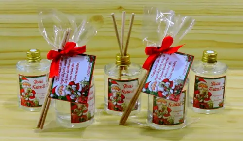 Lembrancinha Mini Difusor Varetas Amigo Secreto Brinde Natal