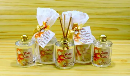 Lembrancinha Mini Home Spray Brinde Natal Amigo Secreto