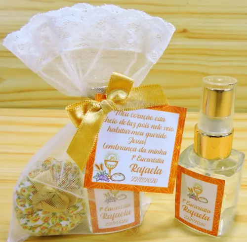 Lembrancinha Mini Home Spray Primeira Eucaristia Batizado