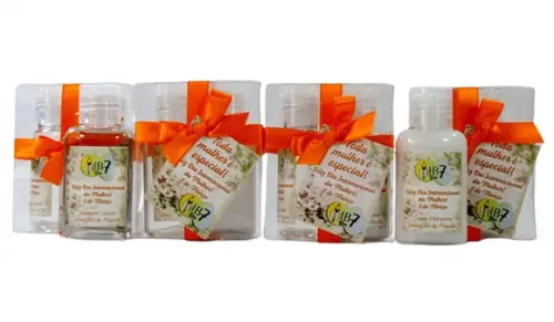 Lembrancinha Mini Kit Higiene Brinde do Dia da Mulher