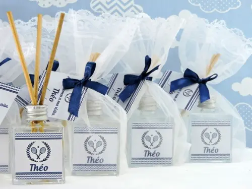 Lembrancinha Nascimento Aromatizador Difusor Varetas Azul