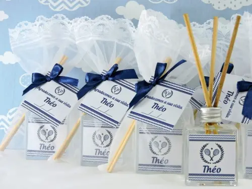 Lembrancinha Nascimento Aromatizador Difusor Varetas Azul