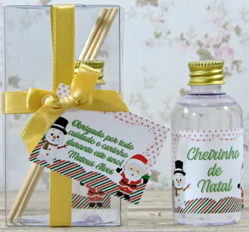 Lembrancinha Natal Mini Aromatizador Ambiente Vareta Difusor