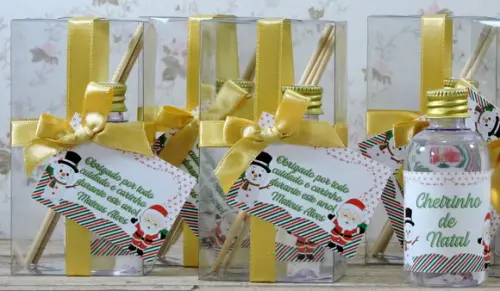 Lembrancinha Natal Mini Aromatizador Ambiente Vareta Difusor