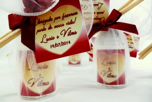 Lembrancinha no Lenço de Organza