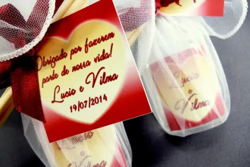 Lembrancinha no Lenço de Organza