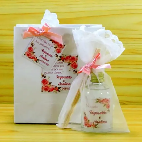 Lembrancinha Noivado Mini Aromatizante Difusor Varetas