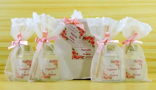 Lembrancinha Noivado Mini Aromatizante Difusor Varetas