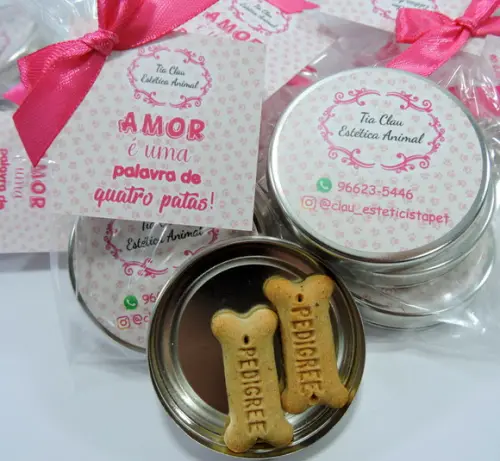 Lembrancinha Pet Brinde Personalizado Biscoito Cachorrinho