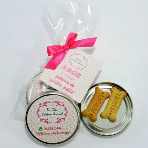 Lembrancinha Pet Brinde Personalizado Biscoito Cachorrinho
