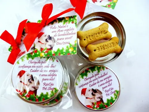 Lembrancinha Pet Natal Cachorrinho Noel Brinde Personalizado