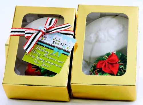 Lembrancinha Sabonete Sachê Caixa Natal Amigo Secreto Oculto