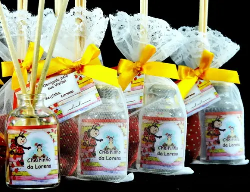 Lembrancinha Sachê e Mini Aromatizador Joaninha