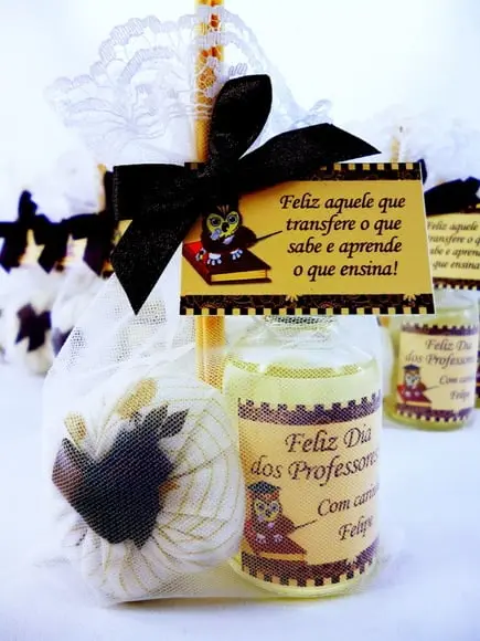 Lembrancinha Sachê e Mini Aromatizante Professores
