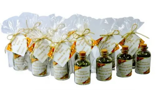 Lembrancinha Tempero do Amor Bodas de Ouro Casamento