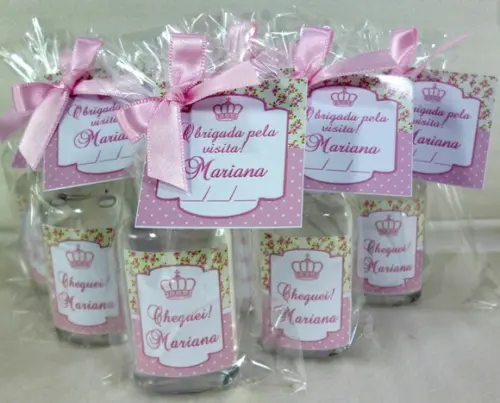 Mini Álcool Gel Lembrancinha de Bebê