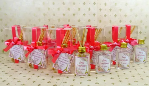 Mini Aromatizador 15 Anos Personalizado Luxo 60ml em Pet