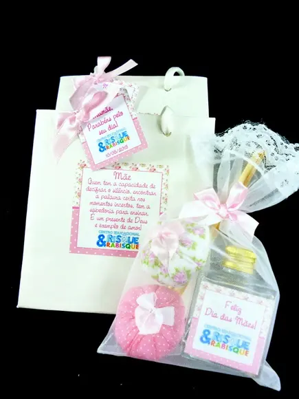 Mini Aromatizador na Sacolinha Branca
