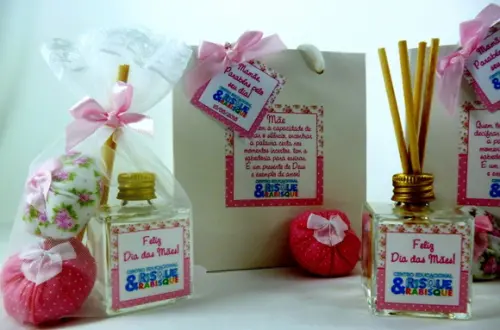Mini Aromatizador na Sacolinha Branca