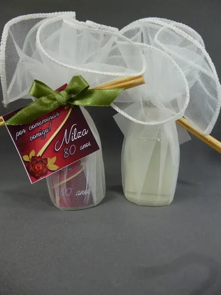 Mini Aromatizador no Lenço de Organza