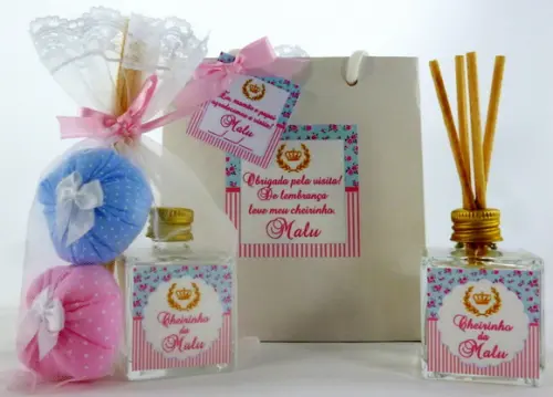 Rosa e Azul - Lembrancinha de Bebê