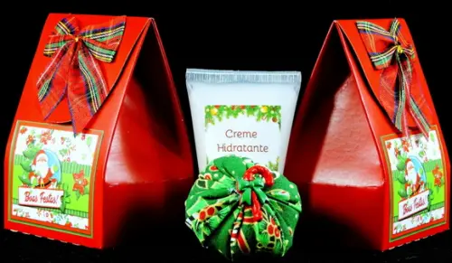 Sachê de Natal e Hidratante na Caixinha