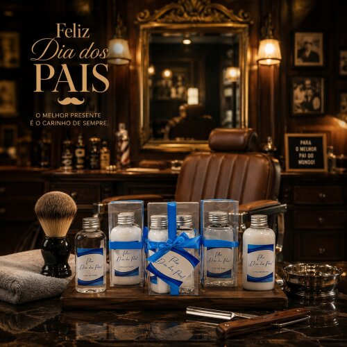 Lembrancinha Dia dos Pais Kit Higiene com Hidratante e Sabonete Líquido