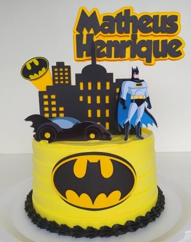 Topo | Topper de bolo Batman