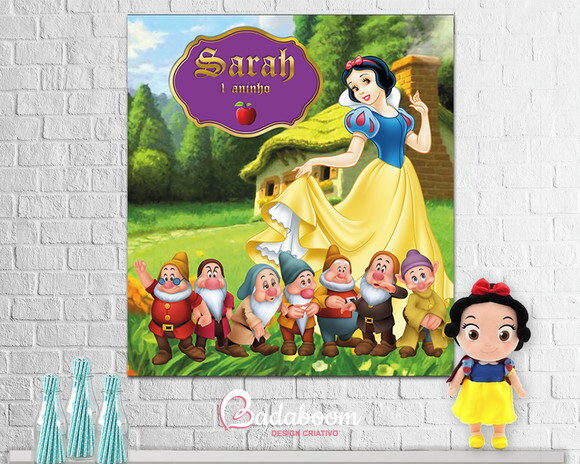 Arte Digital Para Banner Branca De Neve