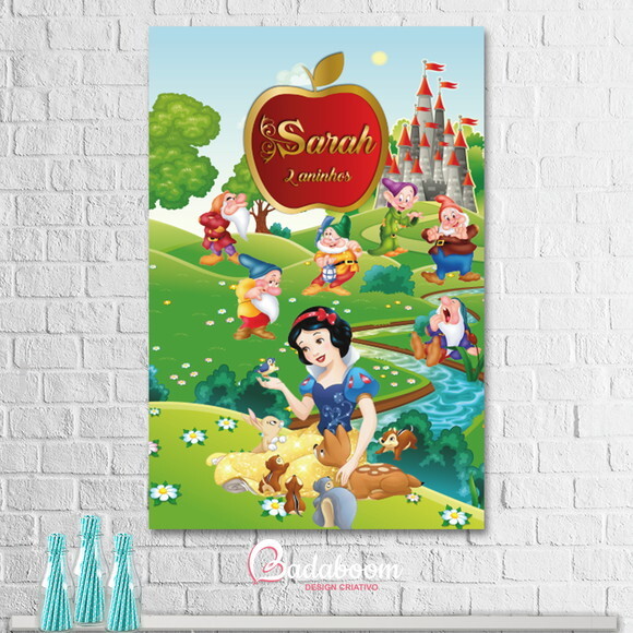 Arte Digital Para Banner Branca De Neve