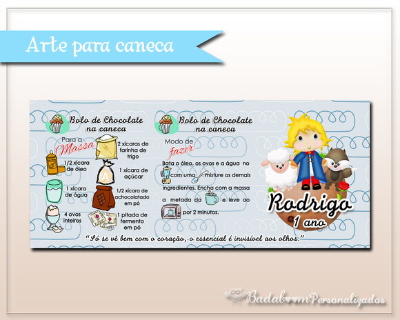 Arte Digital Para Caneca Pequeno Principe