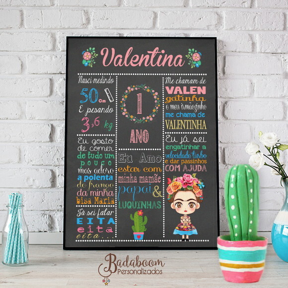 Arte Digital Para Chalkboard Frida
