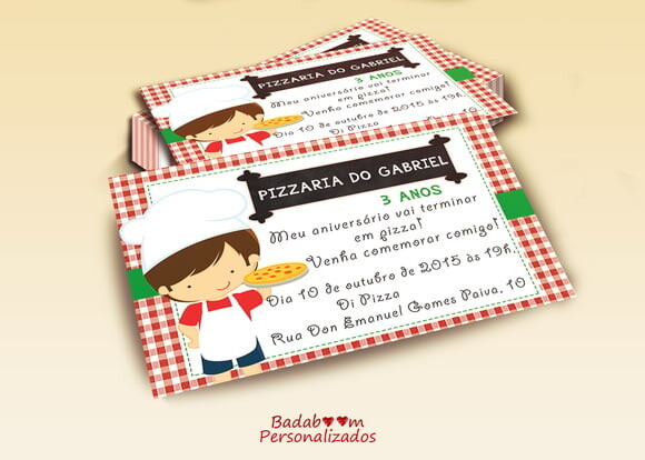 Arte Digital Para Convite Pizzaria