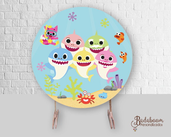 Arte Digital Para Painel Baby Shark