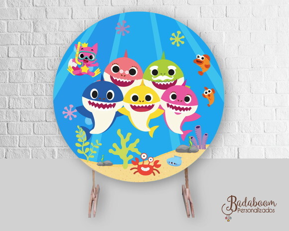 Arte Digital Para Painel Baby Shark