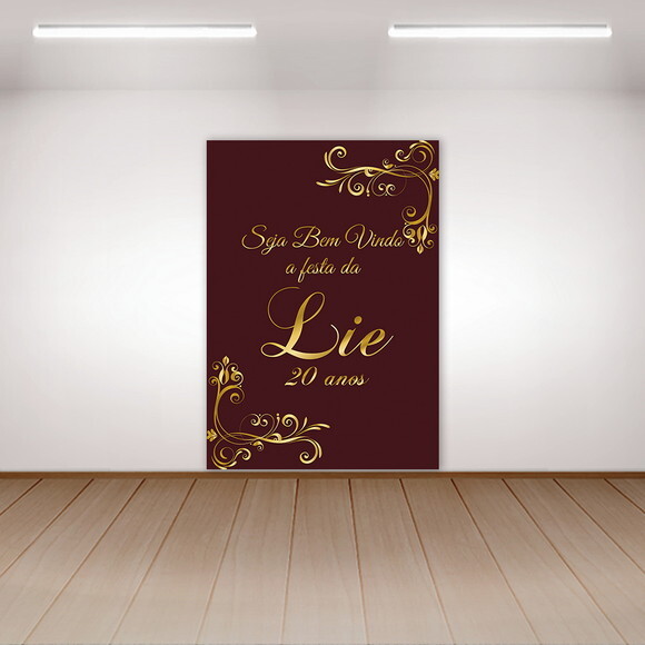 Arte Digital para Painel Bem Vindo Ornamental