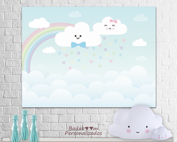 Arte Digital Para Painel Chuva De Bençãos